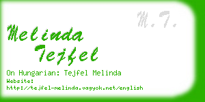 melinda tejfel business card